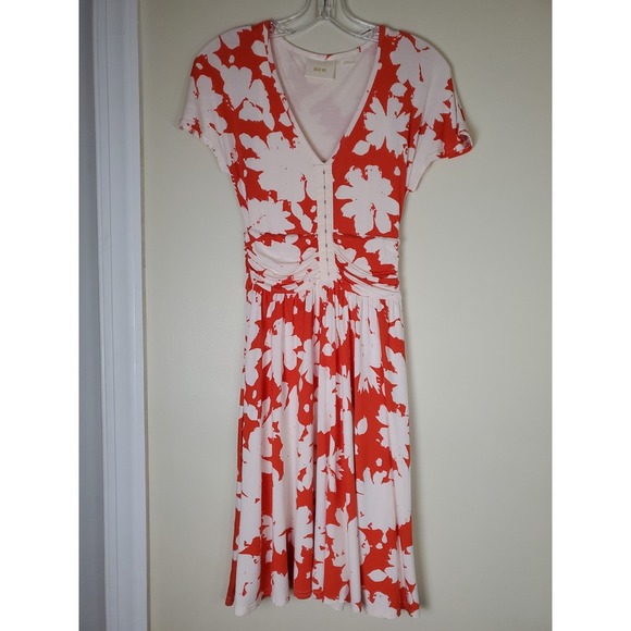 Maeve Dresses & Skirts - Anthropologie Maeve Floral Tropical Short Sleeve Knee Length Dress Extra Small
